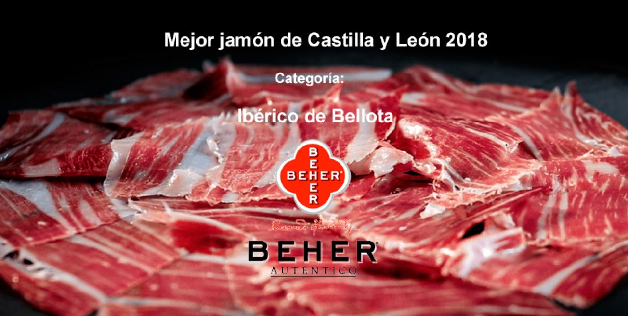 Beher recibe el premio al mejor jamón de bellota de Castilla y León 2018